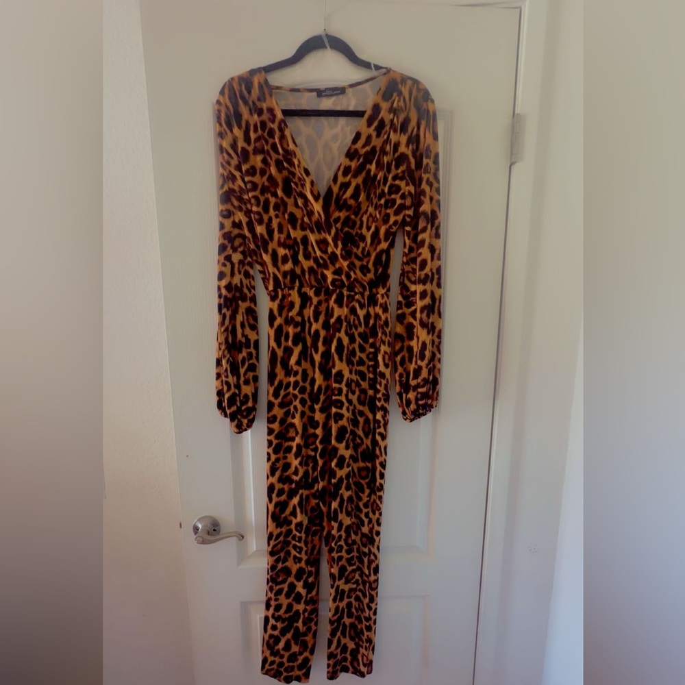 Leopard Print Jumpsuit